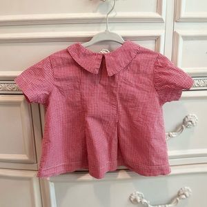 Red Gingham top